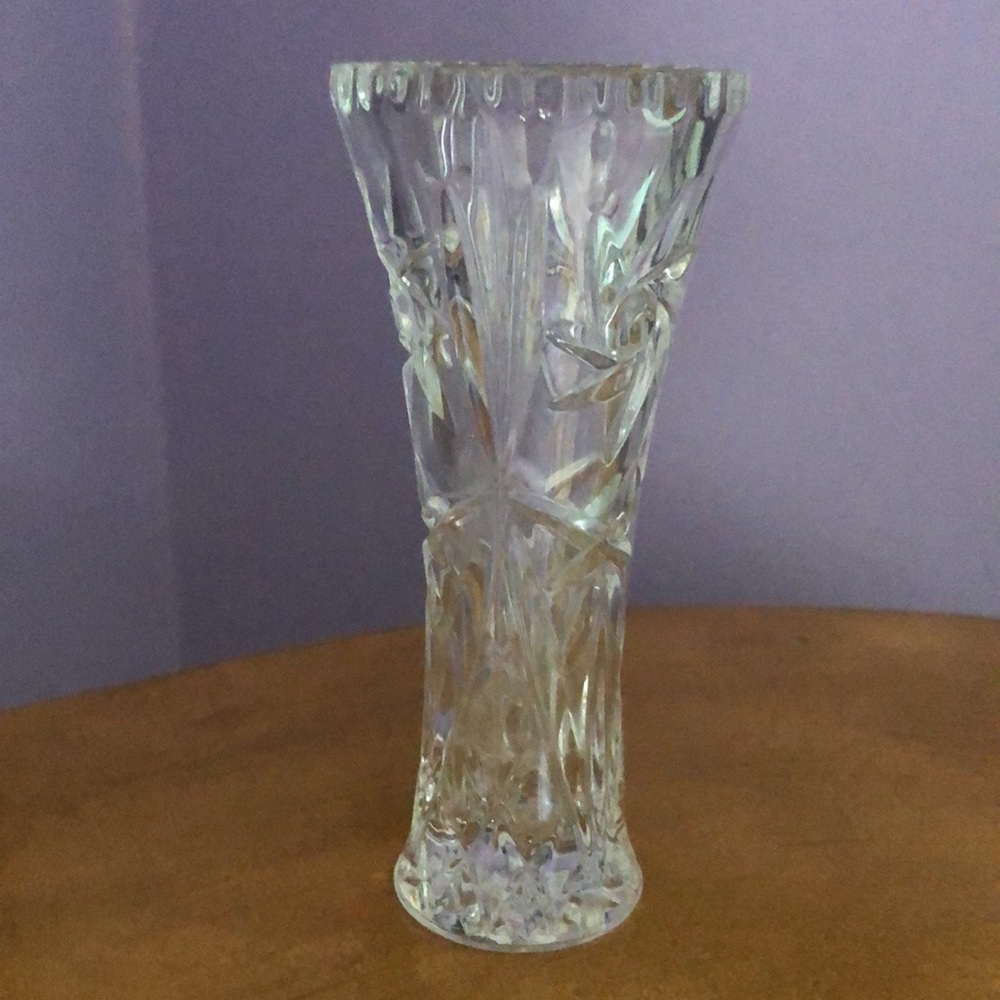 Vintage Lenox Fine Crystal Star Vase 6 Inches Tall